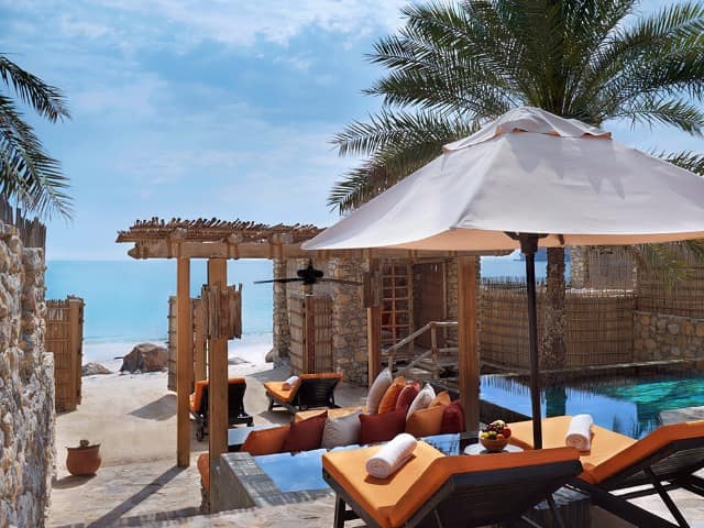 Six senses zighy bay pool villa beachfront